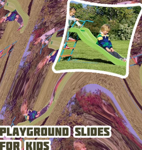 Kids play slide