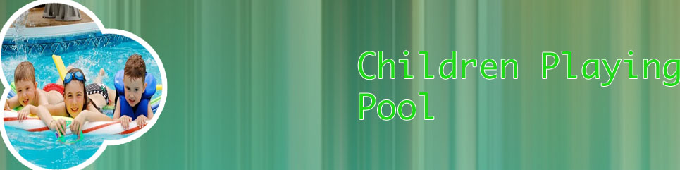 Kids playing in the pool
