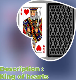 King of hearts playing card